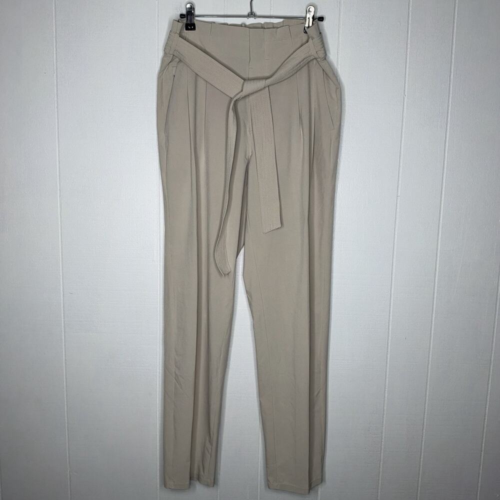 Athleta Women’s Skyline Pant II Paperbag Waist Khaki Size 8 Tall
